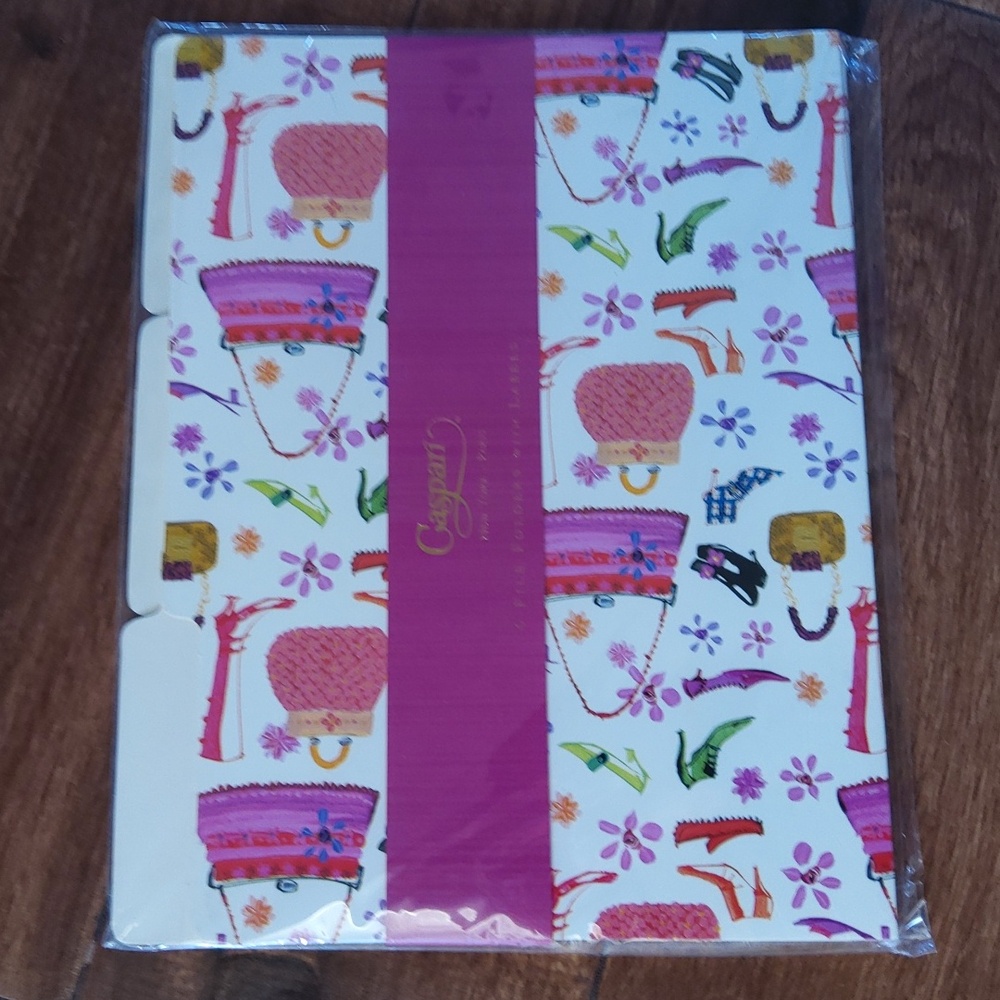 CASPARI👠New👠Shoes & Purses File Folders w/Labels